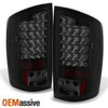 Fits 2002-2006 Ram 1500 03-06 Ram 2500 / 3500 LED Black Smoked Tail Lights Pair