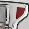 Fits 2015-2017 Ford F150 F-150 Pickup Chrome LED Tube Tail Lights Brake Lamps