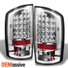 Fits 07-08 Ram 1500 07-09 2500 3500 Pickup Truck Clear LED Tail Brake Lights Set