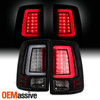 Fits 2013 2014 2015 16 17 18 Ram 1500 2500 3500 Black LED Tube Tail Lights Lamps