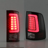 Fits 2013 2014 2015 16 17 18 Ram 1500 2500 3500 Black LED Tube Tail Lights Lamps