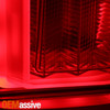 For 2018-19 Ford F150 Truck LED Tube Light Bar Tail Lights Brake Lamp Red Clear