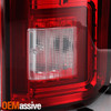 For 2018-19 Ford F150 Truck LED Tube Light Bar Tail Lights Brake Lamp Red Clear