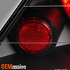 Fits 98-02 Honda Accord 2Dr Coupe JDM Black Tail Lights Lamp Set Left+Right Pair