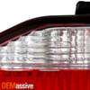 Fits 98-00 Honda Accord 4Dr Sedan Red Clear Tail Brake Lights Lamp W/Trunk Piece