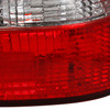 Fits 98-00 Honda Accord 4Dr Sedan Red Clear Tail Brake Lights Lamp W/Trunk Piece