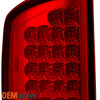 Fits 07-08 Ram 1500 07-09 Ram 2500/3500 Pickup Red Clear LED Tail Lights Lamps