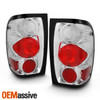 Fits 2001-2005 Ford Ranger Pickup Truck Chrome Tail Brake Lights Set Left+Right