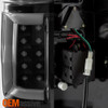 For 2004-2008 Ford F150 Styleside V2 Light Bar LED Black Tail Lights LH+RH Pair