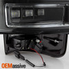 For 2004-2008 Ford F150 Styleside V2 Light Bar LED Black Tail Lights LH+RH Pair