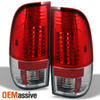 Fits 97-03 F-150 99-07 Superduty Series Pickup Red G2 LED Tail Brake Lights Pair