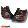 Fits 02-05 Honda Civic Si 2Dr Hatchback Ep3 JDM Black Tail Brake Lights Lamp Set