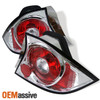 Fits 01-03 Civic 2Dr Coupe Chrome Clear Tail Brake Lights Lamps Pair Left+Right