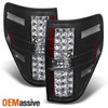 Fits Black 2009-2014 Ford F150 F-150 LED Tail Lights Brake Lamp Pair Left+Right