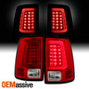 Fits 13 14 15 16 17 18 Ram 1500 2500 3500 Red Clear LED Tube Tail Lights Lamp