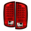Fits 2002-2006 Dodge Ram 1500 2003-2006 Ram 2500/3500 Red Clear LED Tail Lights