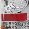 Fit 2001-2003 Ford F-150 Pickup Truck Flareside LED Chrome Tail Light Left+Right