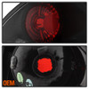 Fits 01-06 Santa Fe Gls Lx Sport SUV Black Tail Lights Brake Lamps Pair Set L+R