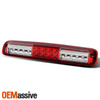 Fits 1999-2002 Silverado Red Clear LED Tail Lights+LED 3rd Brake Light Pair Set