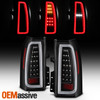 For 2015-2020 GMC Yukon XL Black Tail Lights brake Lamp Full LED Tube Light Bar