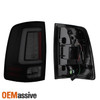 Black Smoked Fits 2013 2014 2015 16 17 18 Ram 1500 2500 3500 LED Tube Tail Light