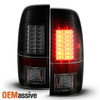 Fits 08-16 Ford F250/F350/F450/F550 LED Tail Lights Brake Lamp Black Smoked Set