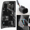 Fits 2013-2018 Ram 1500 2500 3500 Models Black LED Tail Lights Brake Lamps Pair