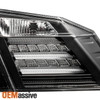Fits 2013 2014 2015 Honda Accord LED Tail Lights Replacement Black Rear Brake