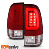 Fit 08-16 Ford F-250 F-350 F-450 F-550 SuperDuty LED Light Bar Tail Lights - Red