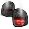 Fits 2001-2003 Ford F150 Pickup Flareside LED Smoked Tail Lights Pair Left+Right