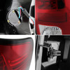 Fits 13-18 Ram 1500/2500/3500 Models Red Clear LED Tail Lights Pair Brake Lamps