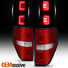 Fits 2009 2010 2011 2012 2013 2014 Ford F150 LED Light Tail Lights - Red Clear