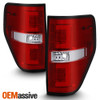 Fits 2009 2010 2011 2012 2013 2014 Ford F150 LED Light Tail Lights - Red Clear