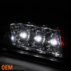 Fits 2015-2017 Ford F150 F-150 Red LED Tube Taillights + Red LED 3Rd Brake Light