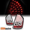 Fits 05-07 Chrysler 300 Sport Sedan Chrome Clear LED Tail Brake Lights Lamps Set