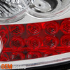 Fits 05-07 Chrysler 300 Sport Sedan Chrome Clear LED Tail Brake Lights Lamps Set