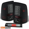 Fits 2009-2018 Dodge Ram Replacement Black Smoke LED Taillights+3rd Brake Light
