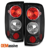 Fits 04-08 Ford F150 Pickup Truck Styleside Body Black Tail Brake Lights Lamps