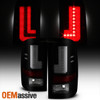 Fits 2016-2018 GMC Sierra 1500 SLT Denali LED Tube Black Smoked Tail Lights