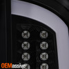 Fits 2002-2006 Dodge Ram 1500 03-06 2500 3500 LED Bar Tail Brake Lights - Black