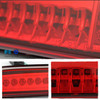 Fits 99-07 F250/350/450/550 SD Red Clear LED Tail Lights +Red LED 3rd Brake Lamp