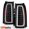 Fits 2015-2020 Chervy Tahoe/Suburban SUV Black Full LED DRL Tube Tail Lights