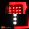 Fits 2015 2016 2017 Ford F150 Pickup Truck Black Full LED DRL Tube Tail Lights