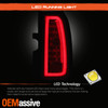 Fits 2015-2020 Chervy Tahoe/Suburban SUV Red Clear Full LED DRL Tube Tail Lights