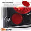 Fits 00-06 Excursion Pickup Truck 95-05 Econoline Black Tail Lights Brake Lamps