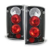 Fits 00-06 Excursion Pickup Truck 95-05 Econoline Black Tail Lights Brake Lamps