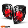 Fits 01-07 Caravan Chrysler Town & Country Black Tail Brake Lights Lamps Pair