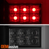 Fits 16-18 Chevy Silverado 1500 [LED Model] Black Smoked LED Tube Tail Lights