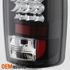 Fits 02-06 Ram 1500 03-06 2500/3500 Black LED Tail Lights+LED 3Rd Brake Light