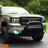 Fits Smoked 07-13 Sierra Halo Projector Headlights + Black Smoke LED Tail Lights